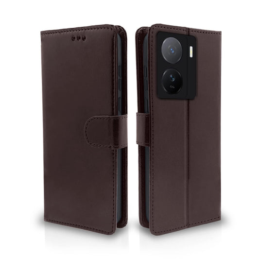 Pikkme iQOO Z7 5G / iQOO Z7s 5G Vintage Flip Cover | Coffee