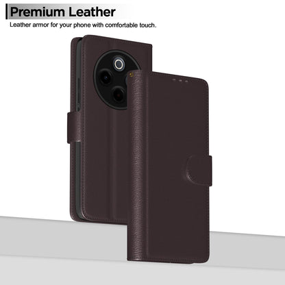 Pikkme Vivo T4 5G / iQoo Z10 5G Vintage Flip Cover (Coffee)