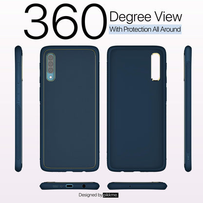 Samsung A50/A50s/A30s Chrome mobile back cover in blue by Pikkme – photo 3