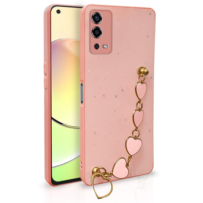 Pikkme pink mobile back cover for Oppo A55