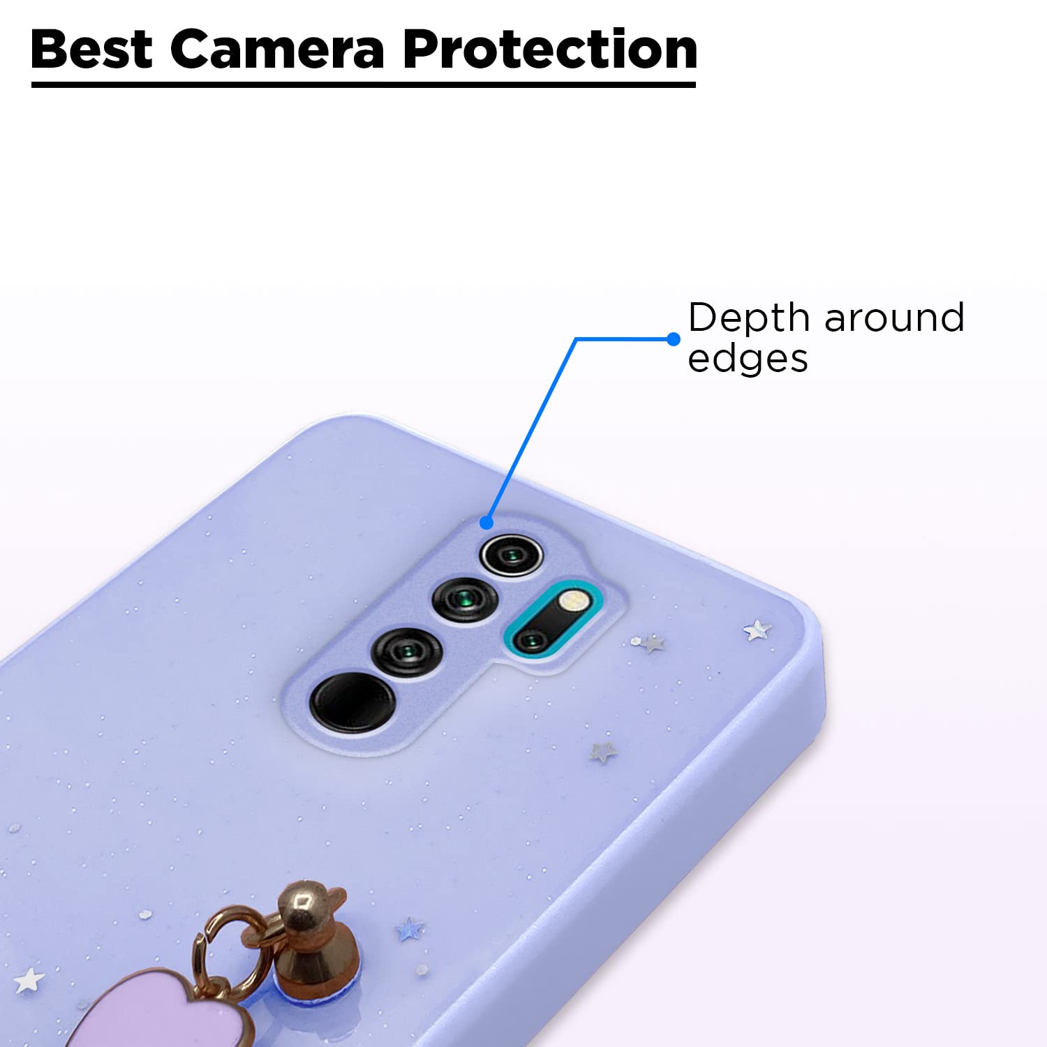 Pikkme Redmi Note 8 Pro Chain purple back cover – photo 2