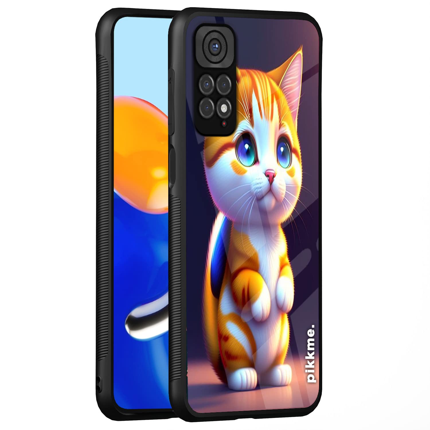 Pikkme Cat back cover for Redmi Note 11/Note 11s