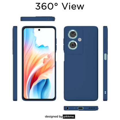 Oppo A79 5G Liquid Silicone phone cover in blue by Pikkme – photo 2
