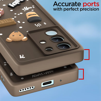 Brown phone cover for Vivo T4x/iQOO Z10x/Y31 Pro 5G – Pikkme – photo 4