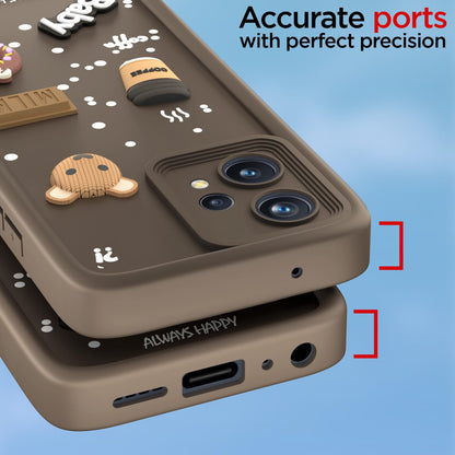Realme 9 Pro 5G phone cover in brown by Pikkme – photo 4