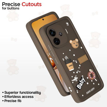 Brown back cover for iQOO Neo 10R/Z9 Turbo/Vivo Y200 GT 5G – Pikkme – photo 6