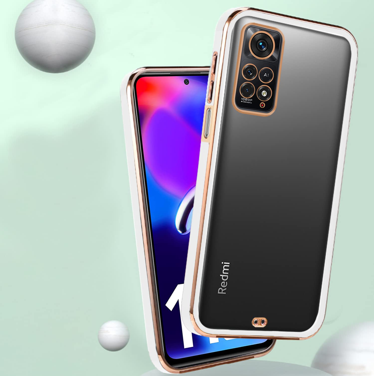 Pikkme Redmi Note 11 Pro/Note 11 Pro Plus 5G Chrome white mobile back cover – photo 4