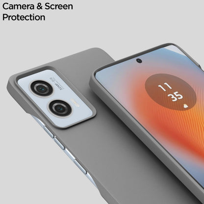 Pikkme Moto Edge 50 Fusion 5G SideCut Soft Matte Silicone Back Cover (Grey)