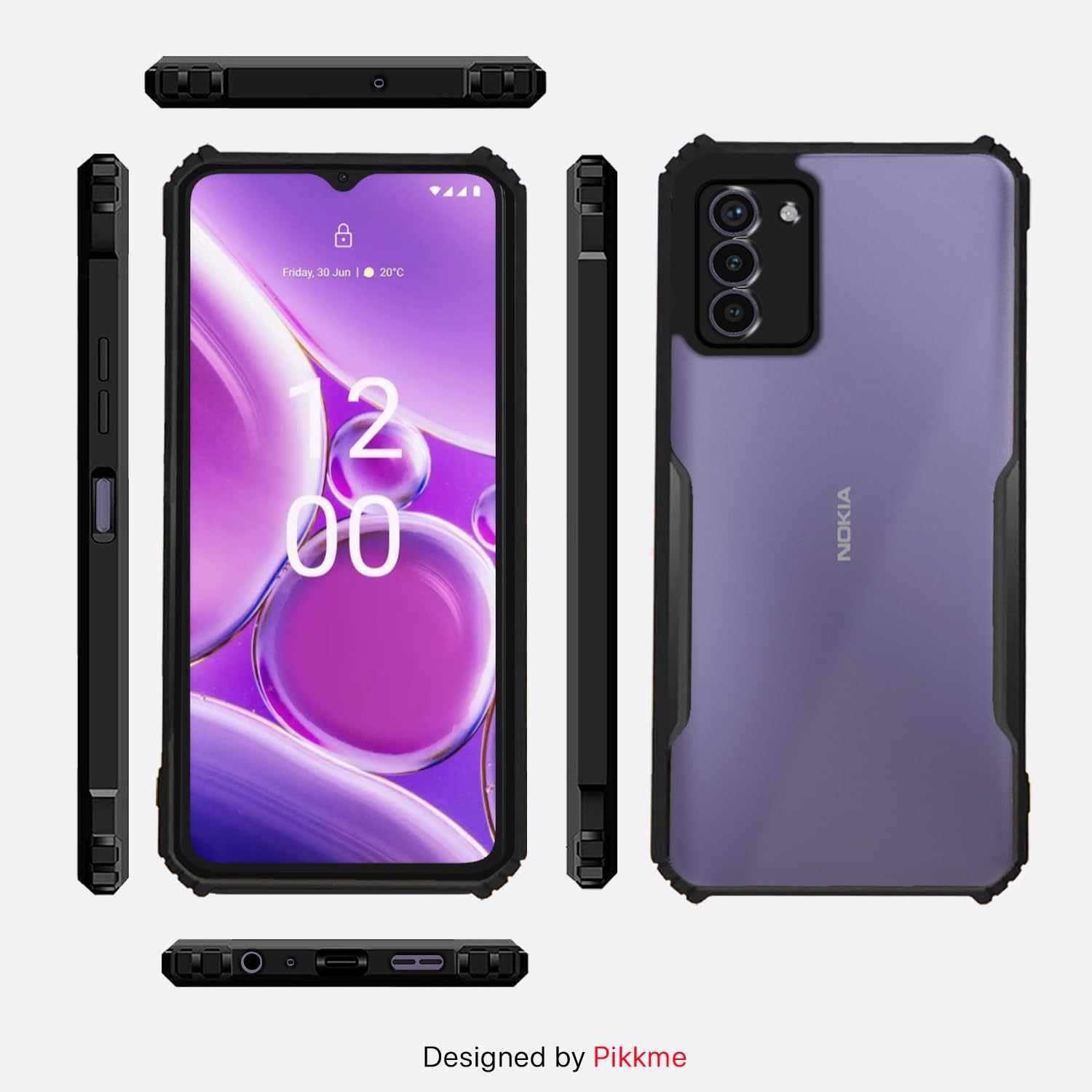 Black back cover for Nokia G42 5G – Pikkme – photo 2