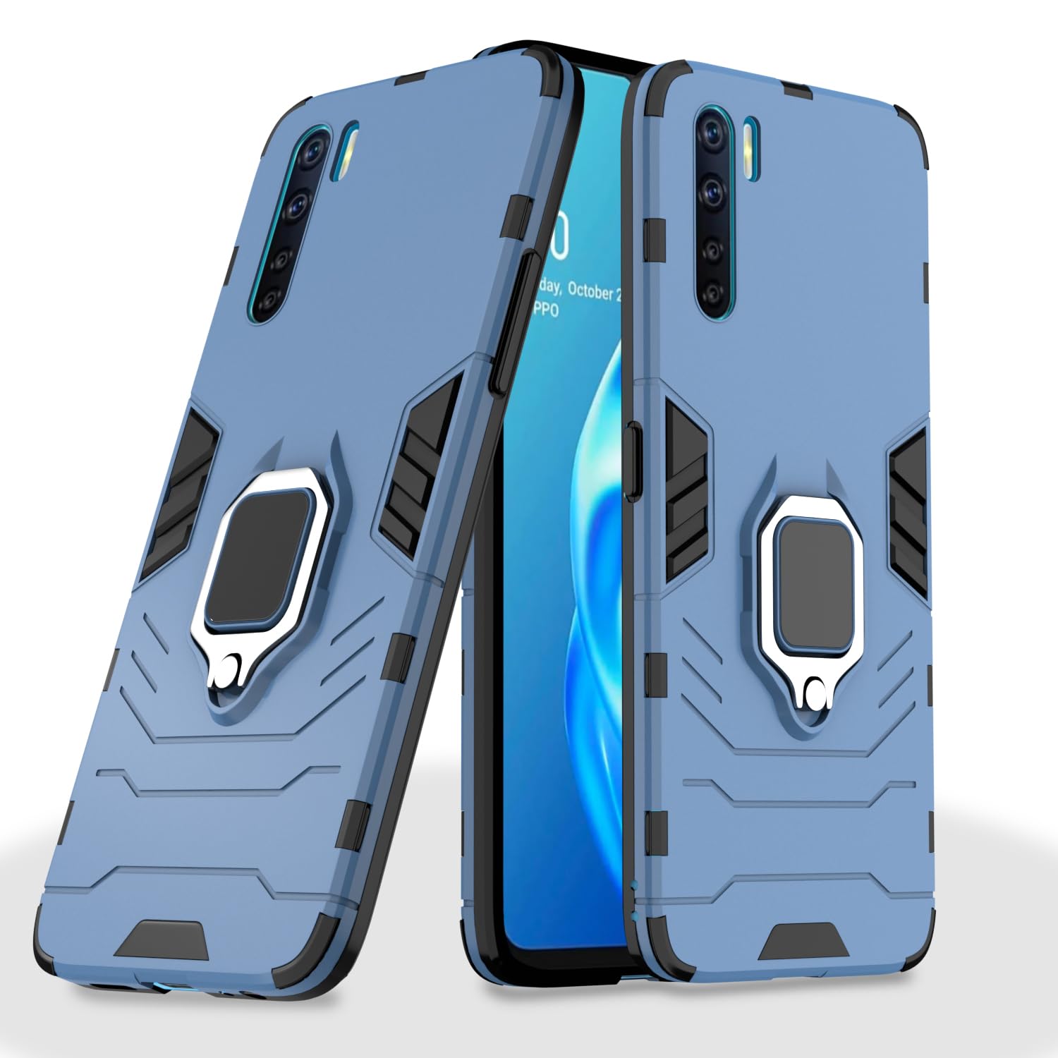 Blue phone cover for Oppo F15 – Pikkme