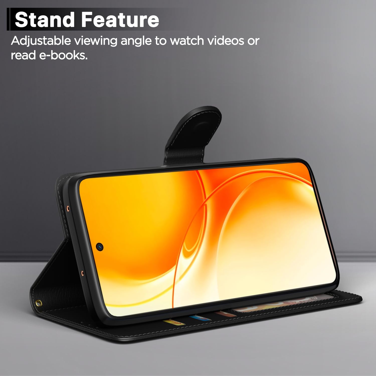 Realme P4 Power 5G flip case in black by Pikkme – photo 3