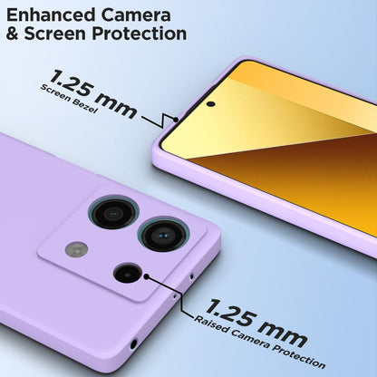 Pikkme Redmi Note 13 5G Liquid Silicone Back Cover | Purple