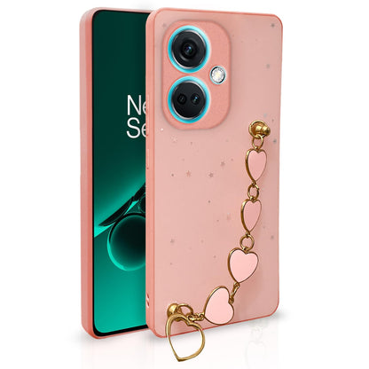Pikkme pink Chain back cover for OnePlus Nord CE 3 5G