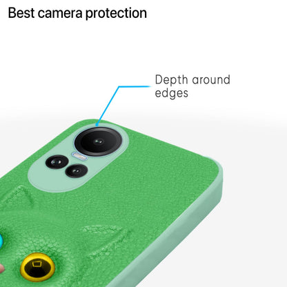 Pikkme Oppo Reno 10 Pro 5G Cat green mobile cover – photo 6