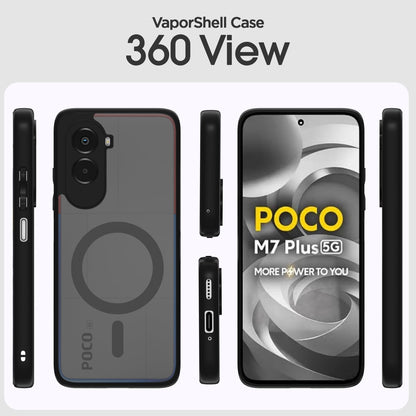 Pikkme Poco M7 Plus 5G MagSafe black smoke mag-safe phone cover – photo 2