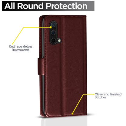 OnePlus Nord CE 5G mobile flip cover in brown by Pikkme – photo 4