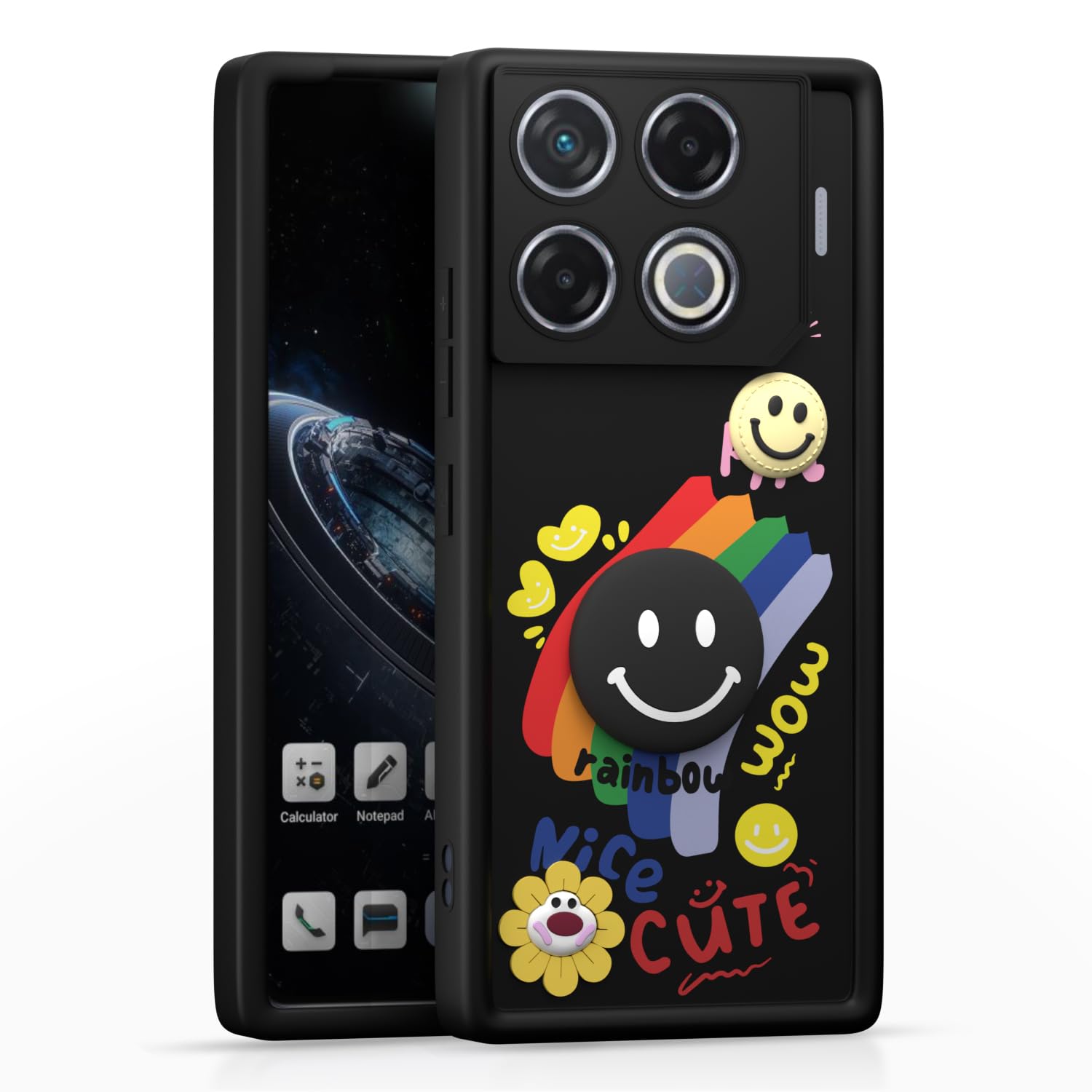Pikkme Infinix GT 20 Pro 5G Soft Silicone black mobile cover