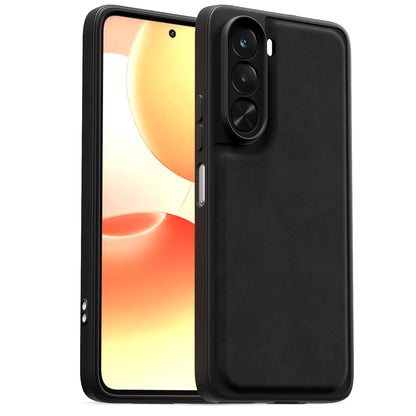Realme P4x 5G Leather phone cover in black by Pikkme