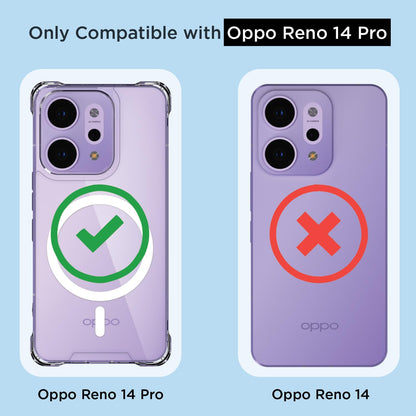 Transparent mag-safe mobile cover for Oppo Reno 14 Pro 5G – Pikkme – photo 4