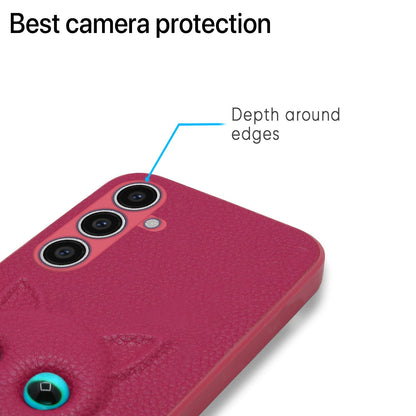 Pikkme Samsung Galaxy S23 FE 5G Kitty Back Cover (Pink)