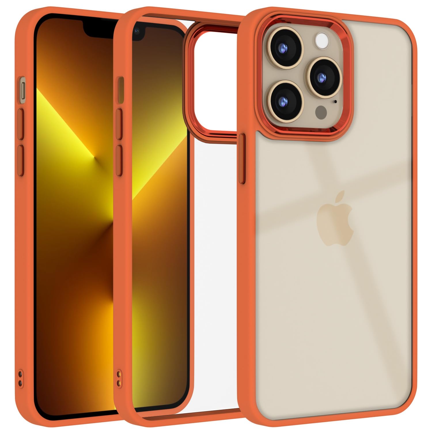 Pikkme orange Chrome phone cover for iPhone 13 Pro Max
