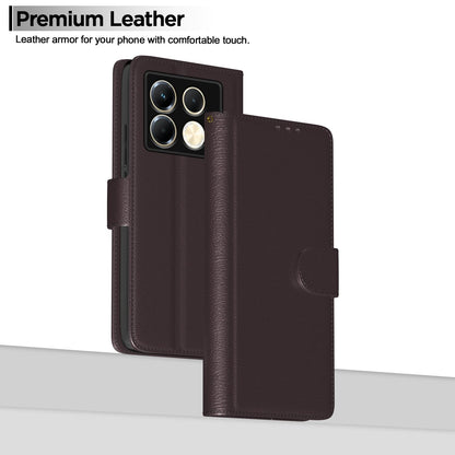 Pikkme Infinix Note 40 5G Wallet coffee mobile flip cover – photo 2