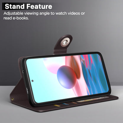 Pikkme Redmi Note 10/Note 10s/Note 11 SE coffee flip cover – photo 3