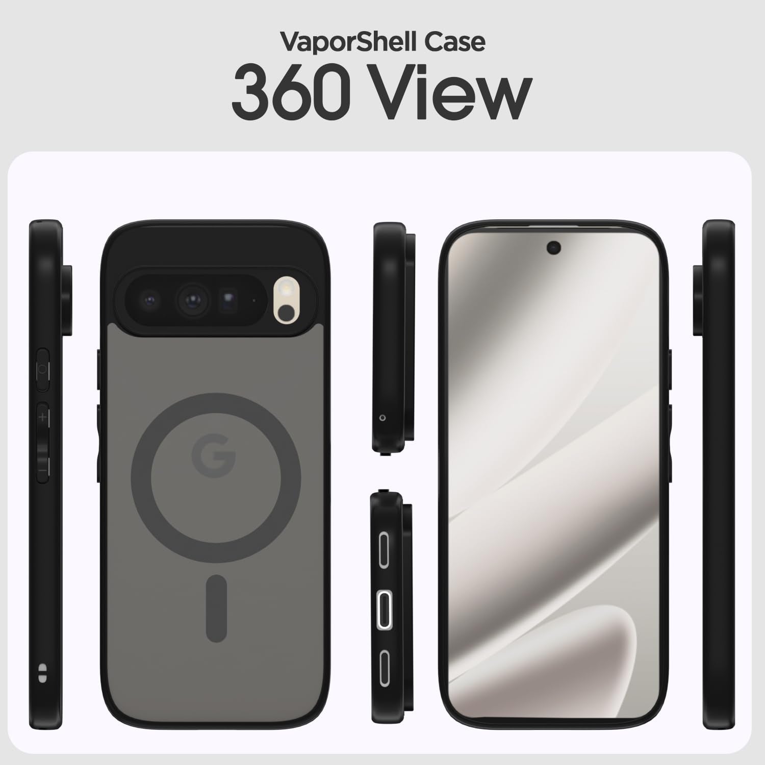 Pikkme Google Pixel 10 Pro XL 5G black smoke mag-safe phone cover – photo 2
