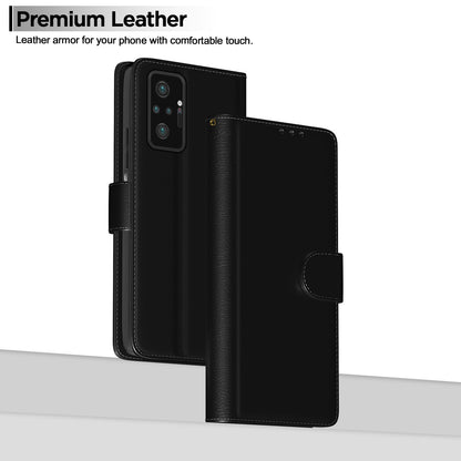 Redmi Note 10 Pro/Note 10 Pro Max wallet flip cover in black by Pikkme – photo 2