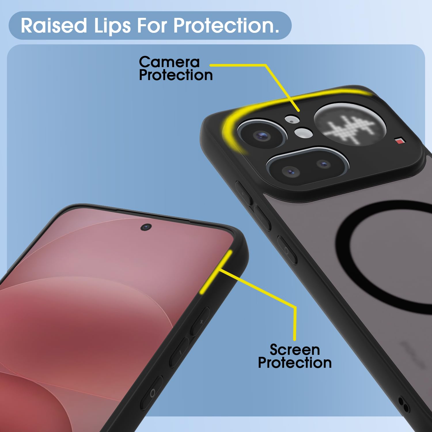 Pikkme Nothing Phone 4a Pro 5G black smoke mag-safe mobile cover – photo 4