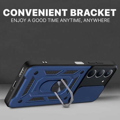 Pikkme Realme P3x 5G D10 Tough Armor Back Cover (Blue)