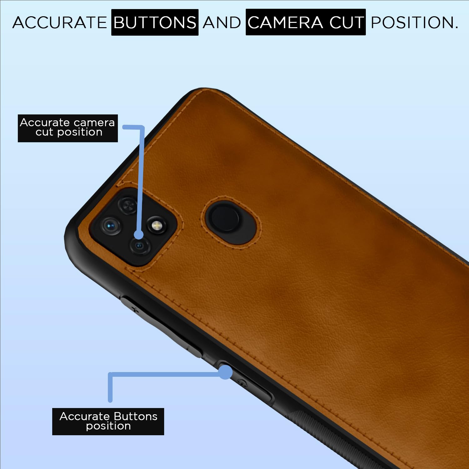 Pikkme Redmi 10/10 Power Leather brown phone cover – photo 6