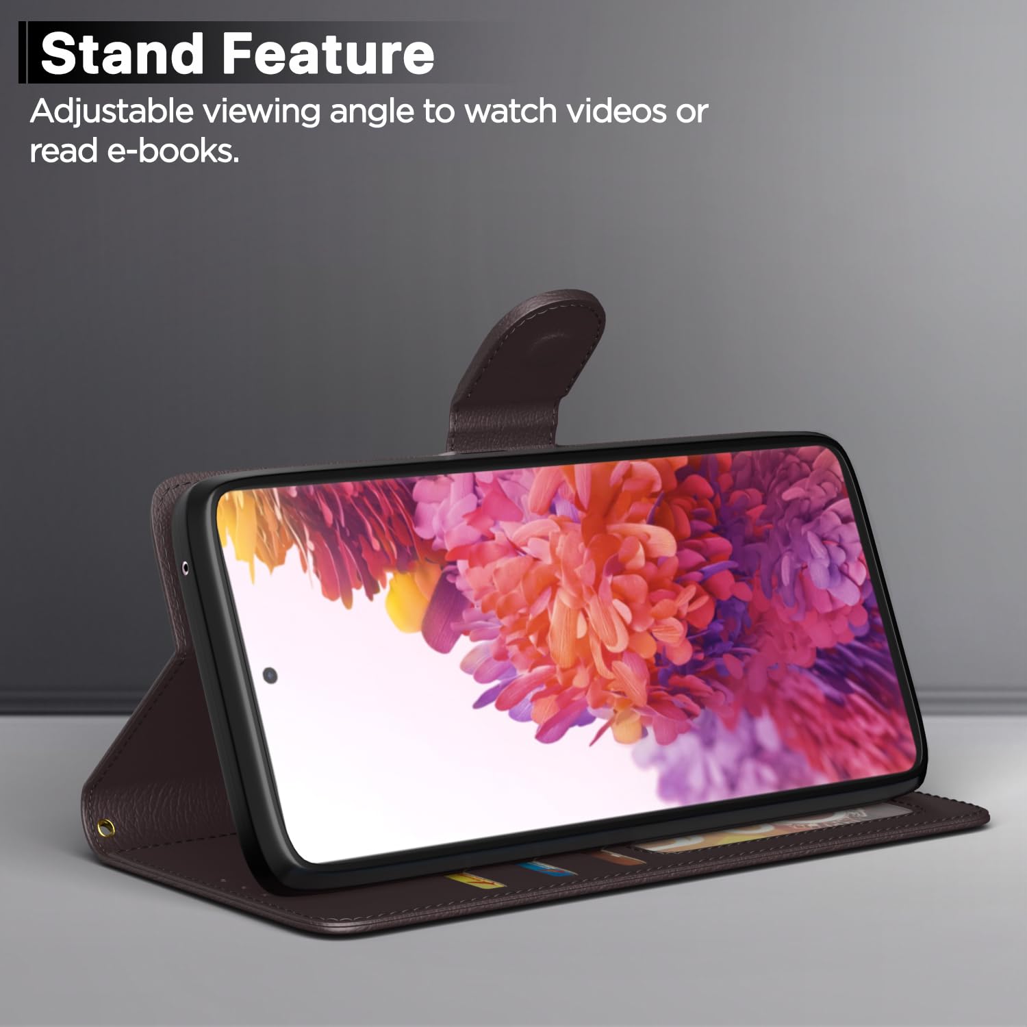 Pikkme coffee wallet flip cover for Samsung S20 FE/S20 FE 5G – photo 3