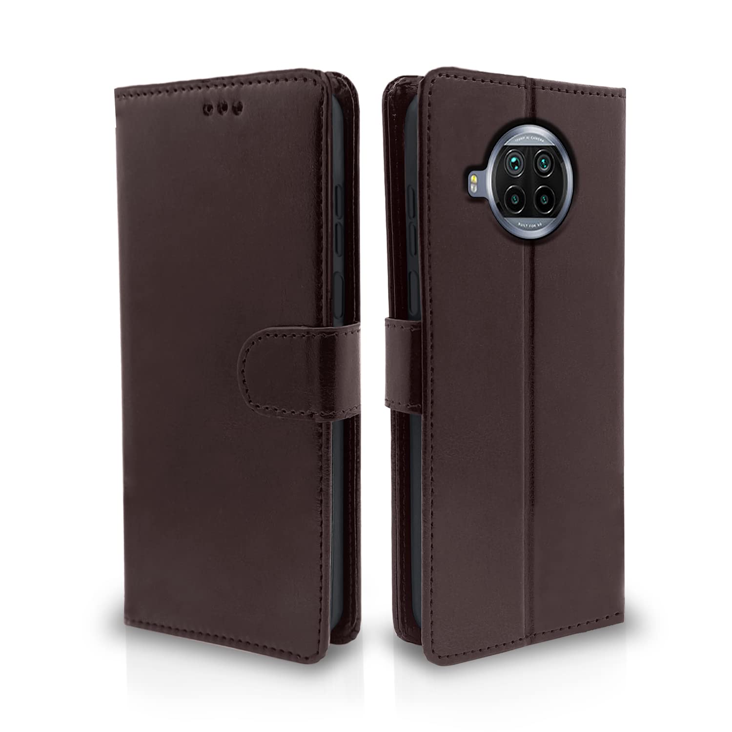 Pikkme Mi 10i Vintage Flip Cover (Coffee)
