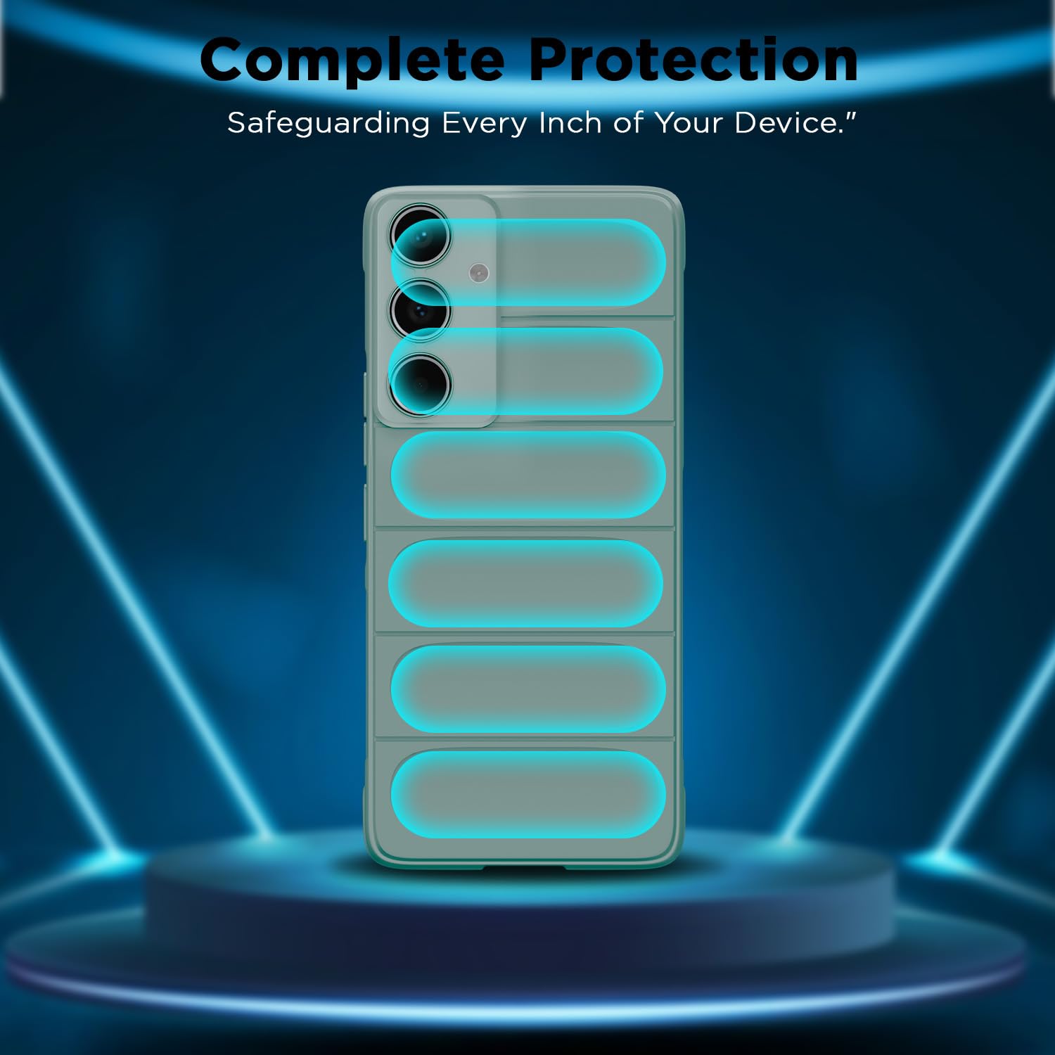 Samsung A55 5G Liquid Silicone mobile cover in green by Pikkme – photo 4