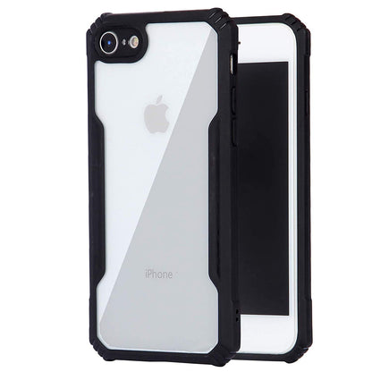 Pikkme iPhone 7 / iPhone 8 Shockproof Eagle Clear Transparent Back Cover (Black)