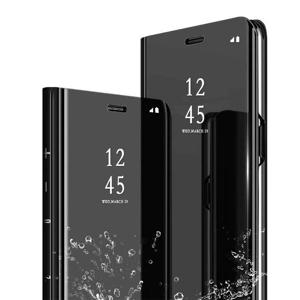 Pikkme black wallet flip cover for Samsung Vivo V15