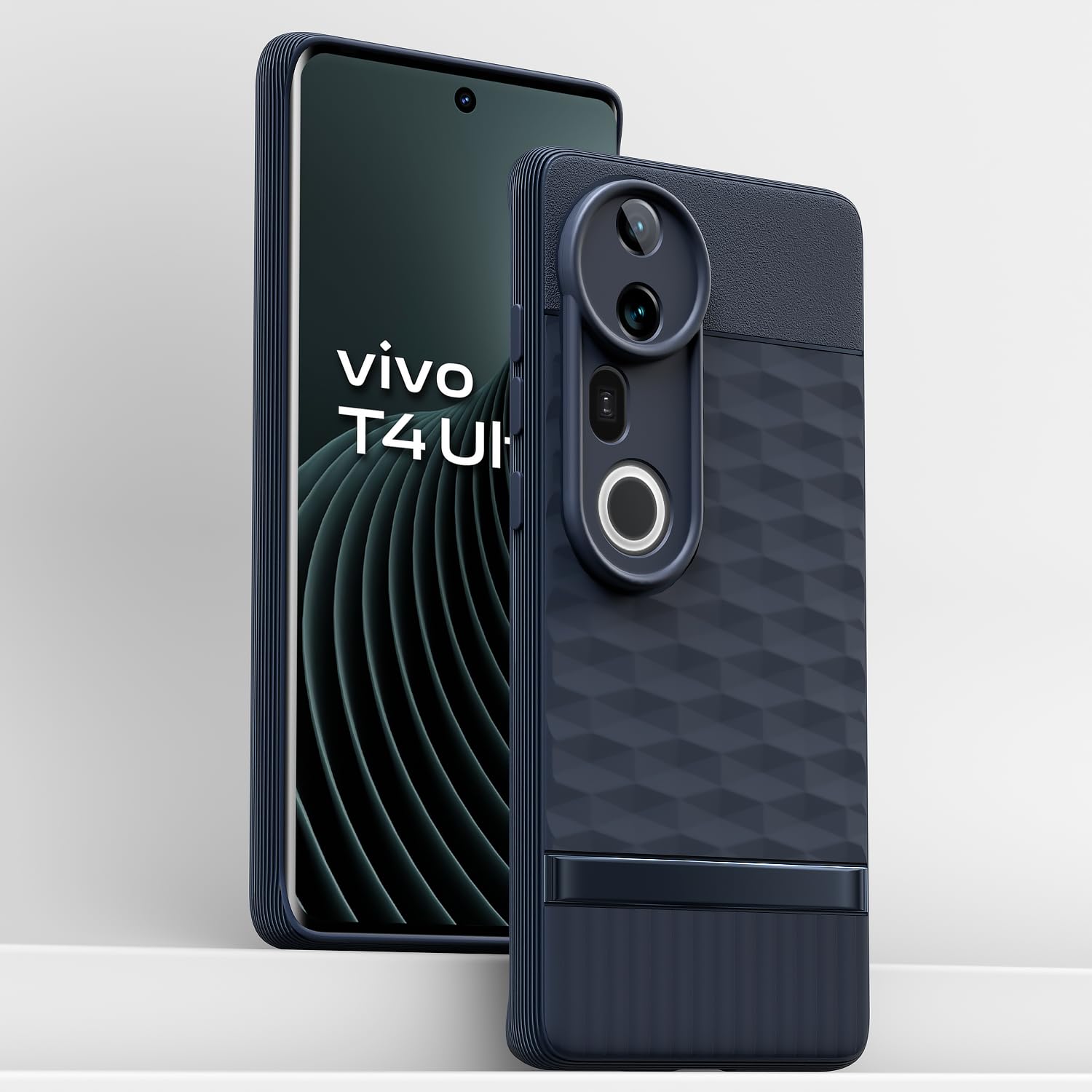 Pikkme Vivo T4 Ultra 5G Shockproof Soft Flexible Gencase Back Cover (Blue)