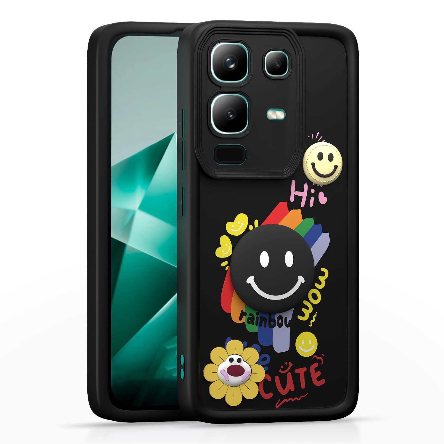 Pikkme Infinix Note 50s 5G black mobile cover