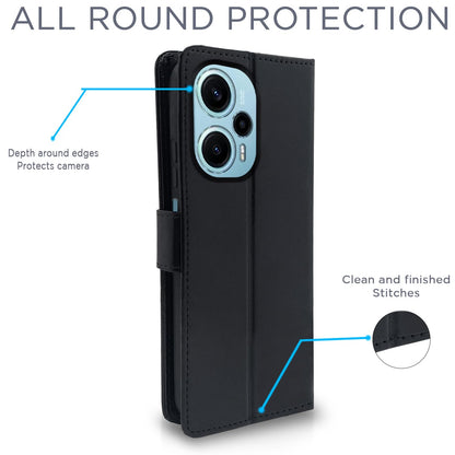 Pikkme Poco F5 5G Wallet black flip case – photo 4