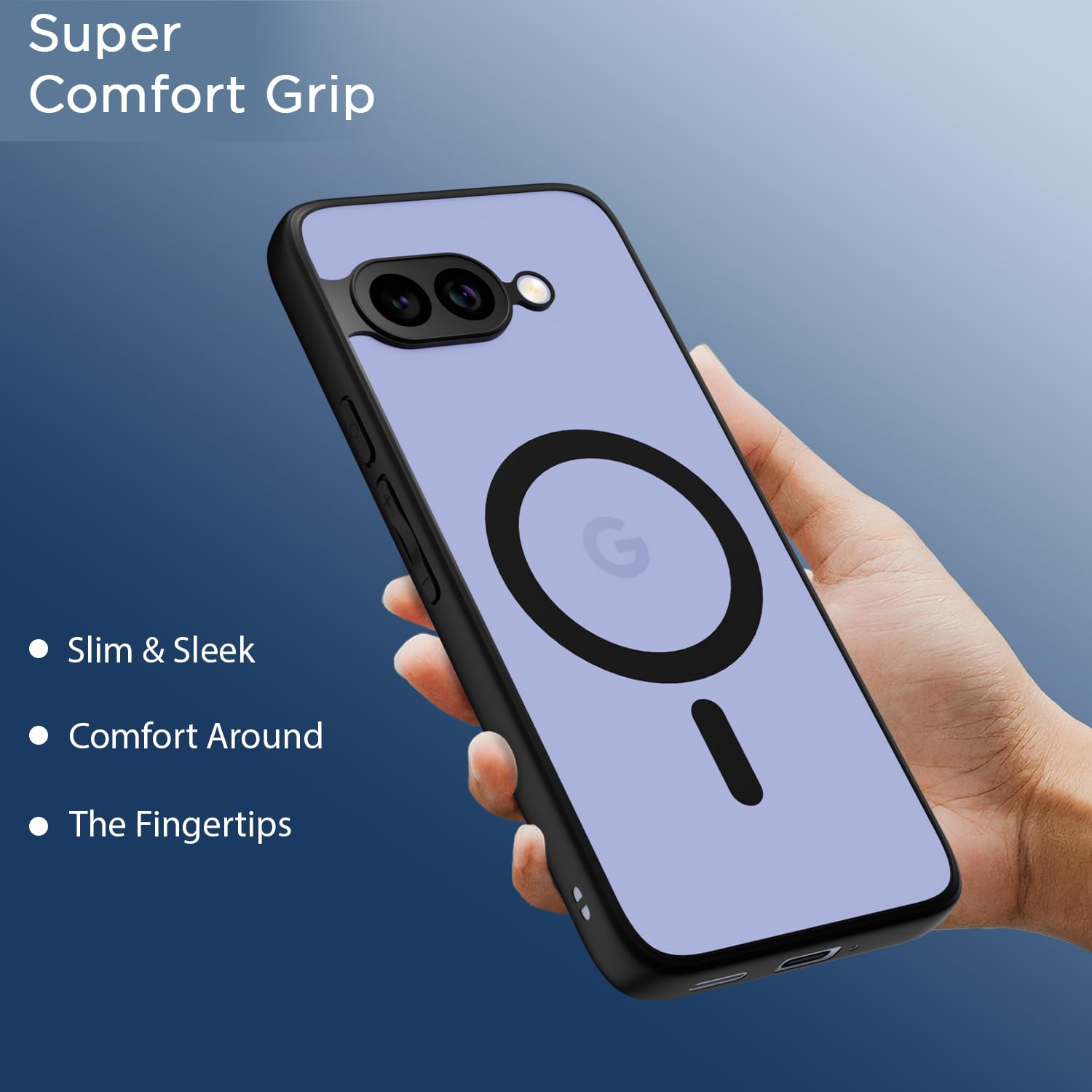 Pikkme Google Pixel 9A 5G black mag-safe mobile cover – photo 6