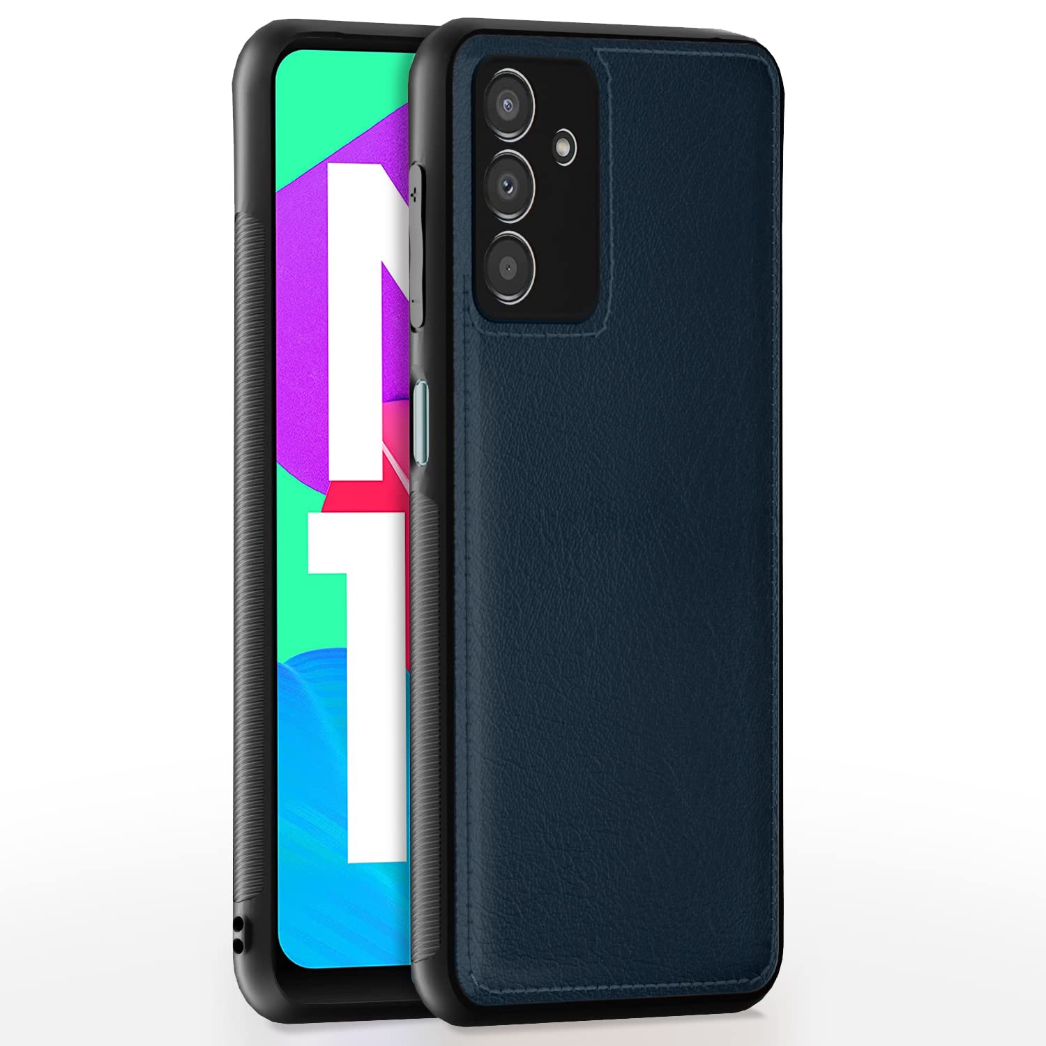 Pikkme Samsung M13 4G Leather blue mobile cover