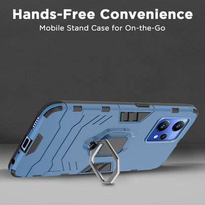 Pikkme Realme Narzo 50 Pro 5G D5 Tough Armor Back Cover | Blue
