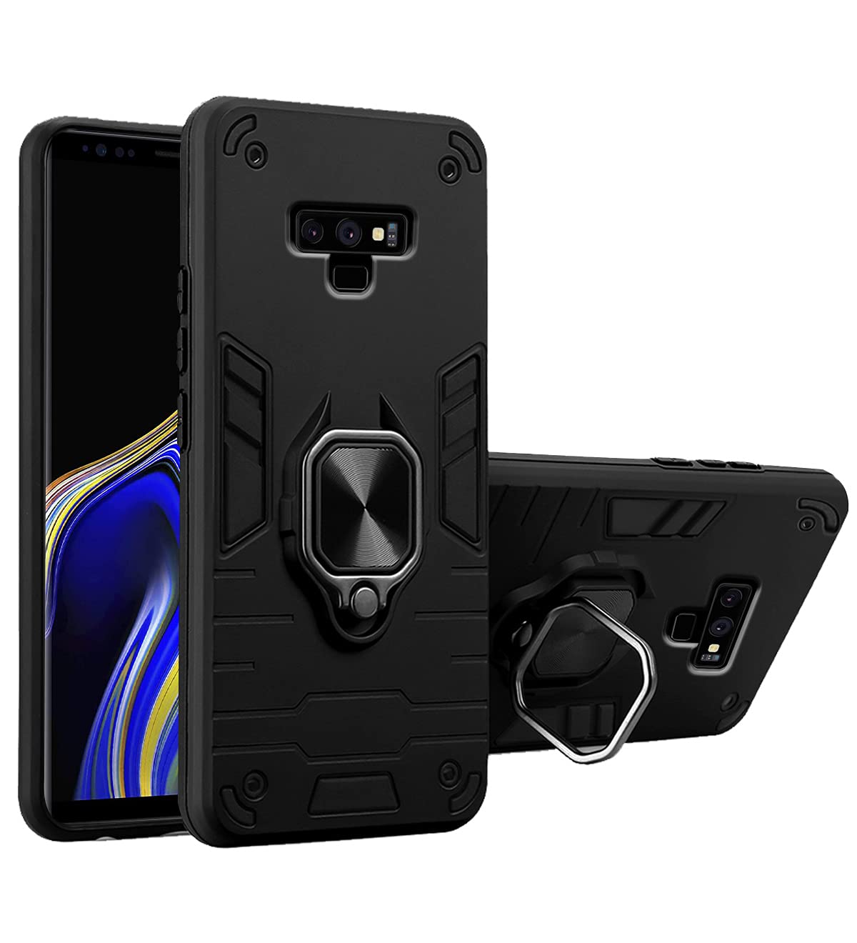 Pikkme Samsung Note 9 D5 Tough Armor black mobile back cover