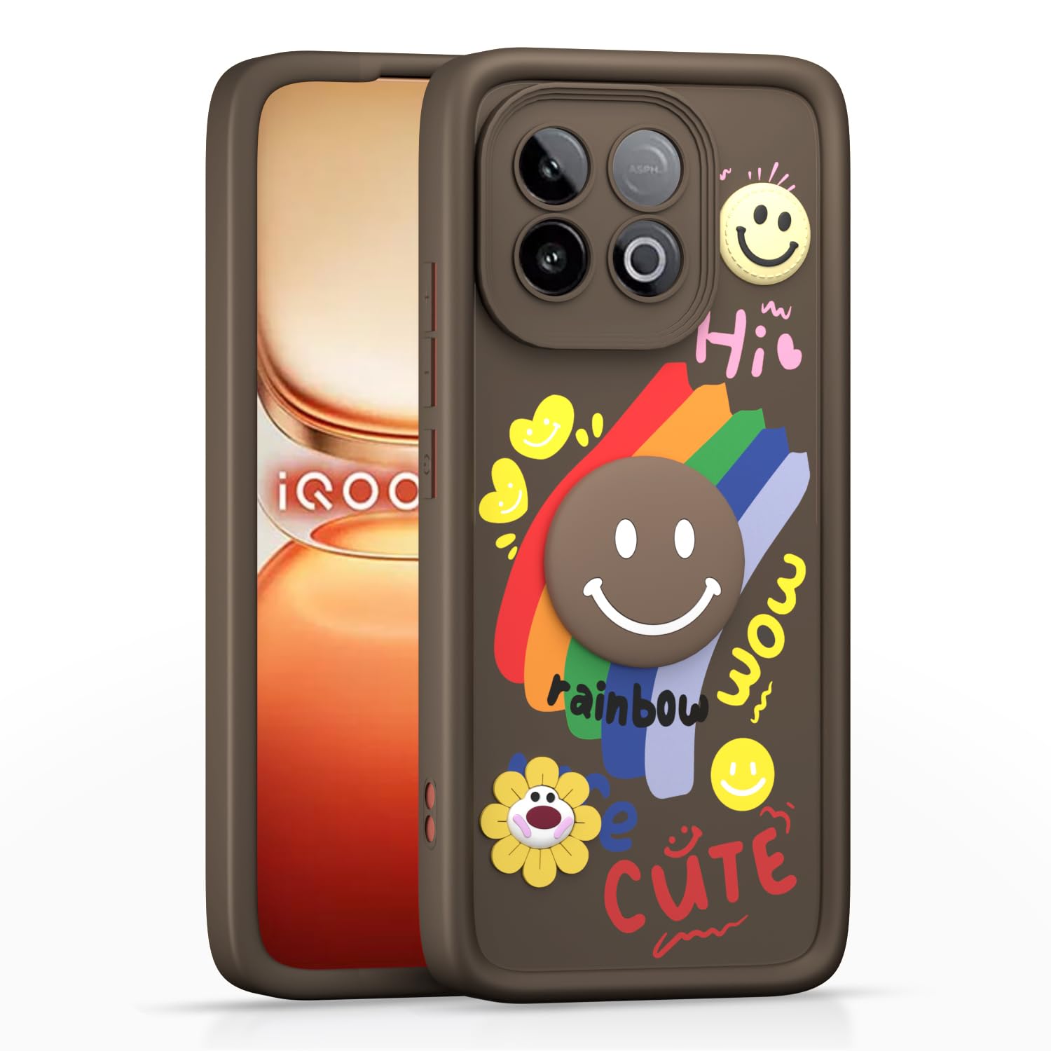 iQOO Neo 10 5G back cover in brown by Pikkme