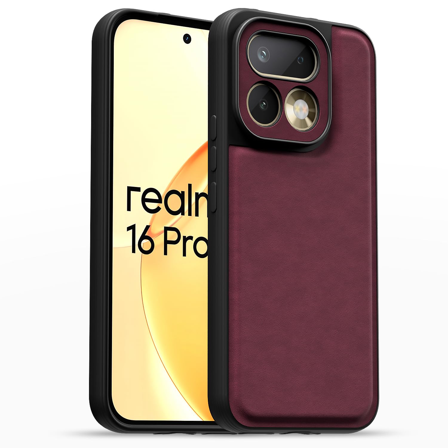 Pikkme purple Leather phone cover for Realme 16 Pro 5G