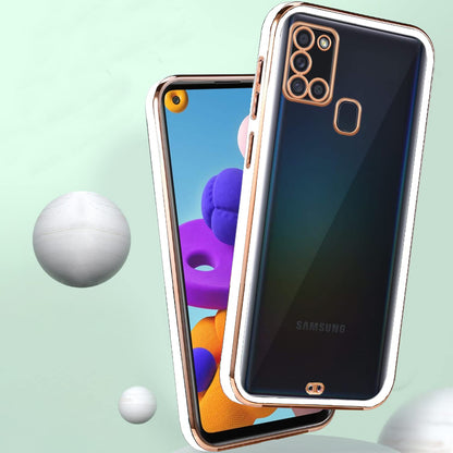 Samsung A21s Chrome mobile cover in white by Pikkme – photo 4