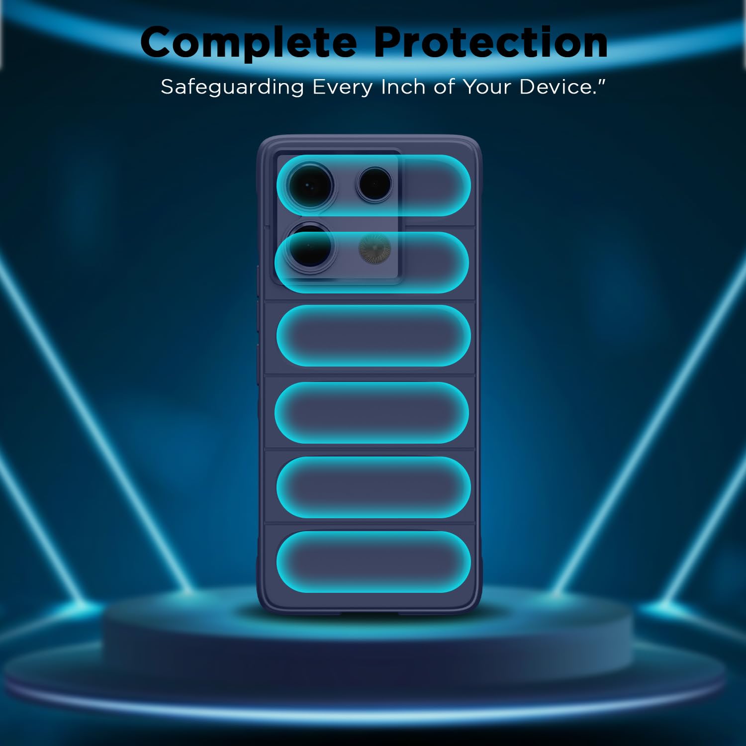 Redmi Note 13 Pro 5G mobile cover in blue by Pikkme – photo 6