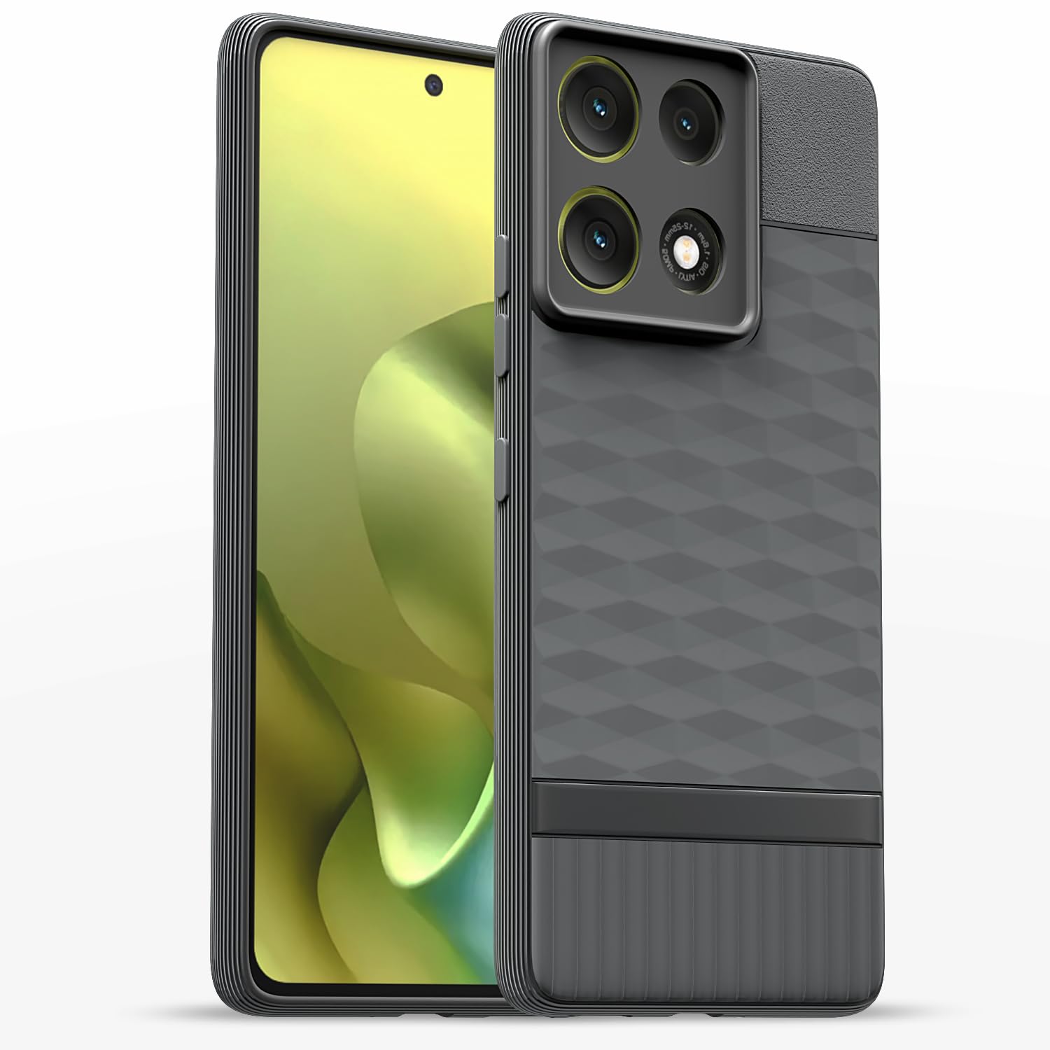 Grey mobile back cover for Moto G86 Power 5G – Pikkme