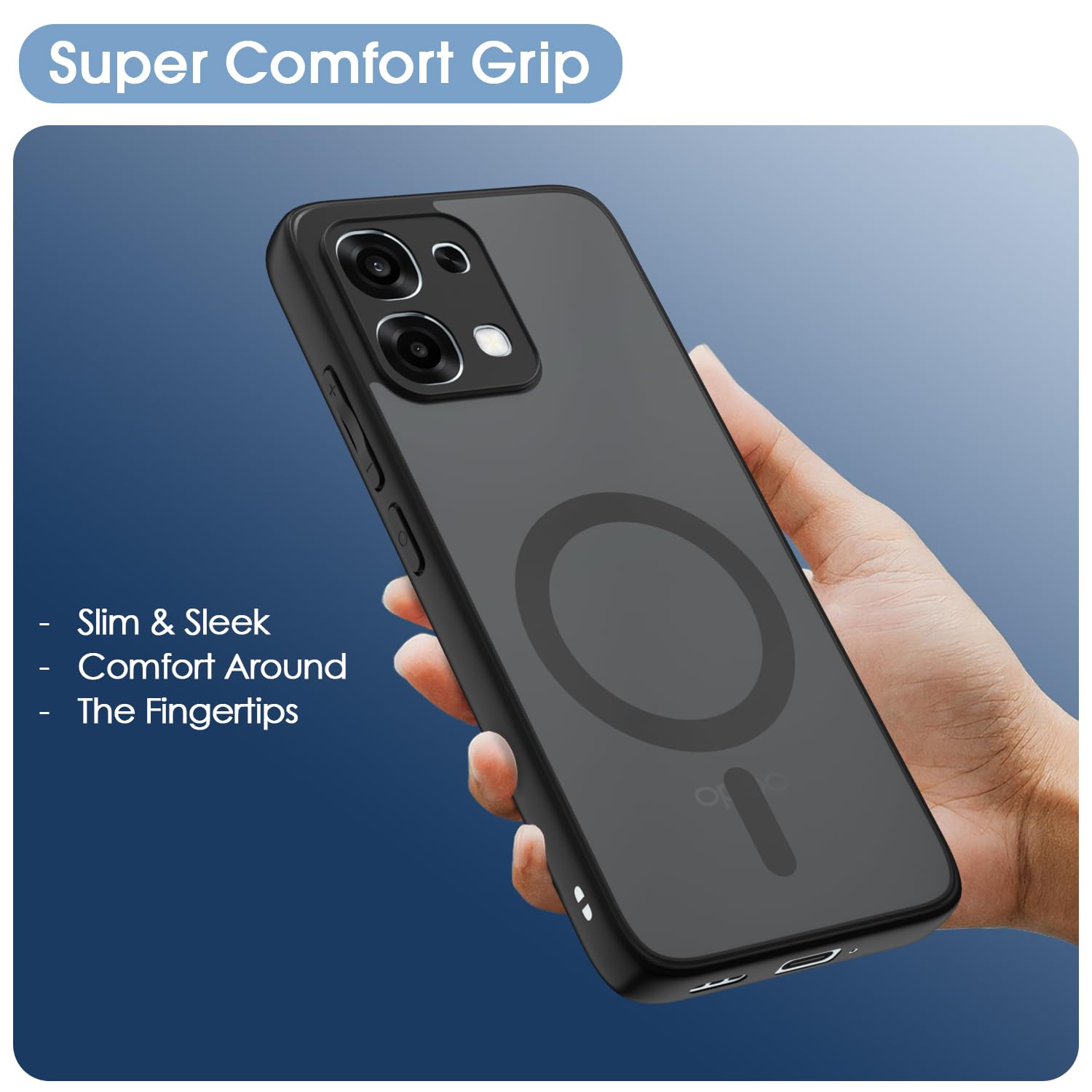 Pikkme Oppo F31/F33 5G black smoke mag-safe back cover – photo 6